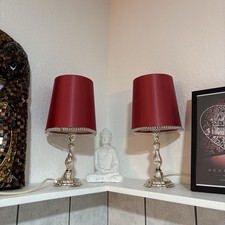 Paar antike Tischlampen