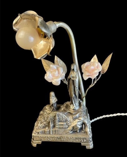 Antike tischlampe spieluhr - antike,