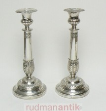 2 antike KERZENLEUCHTER SILBER