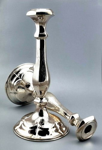 Paar spät biedermeier kerzen - biedermeier,