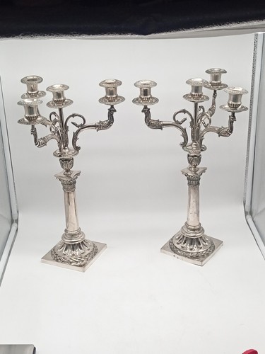 Barock kandelaber paar - 2,